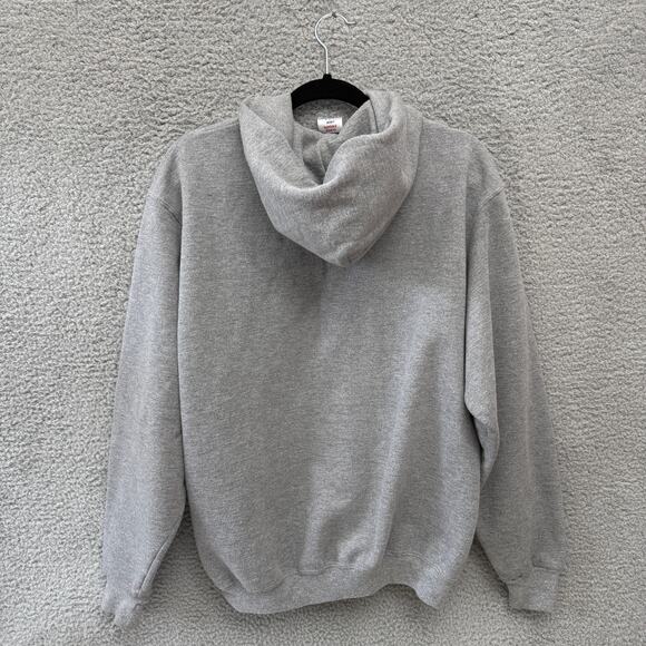 Ravenna Ravens Pullover Hoodie Gray L Large Jerzees Super Sweats Long Sleeve - Picture 8 of 10